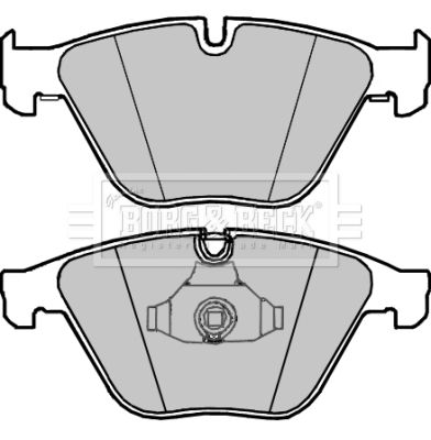 BORG & BECK Piduriklotsi komplekt,ketaspidur BBP2338